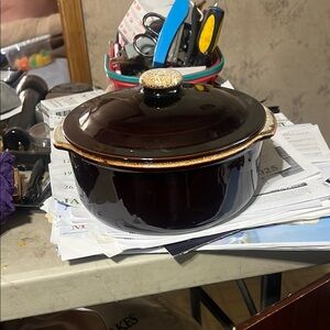 Pfaltzgraff Brown Cooking Utensils Ceramic Pot